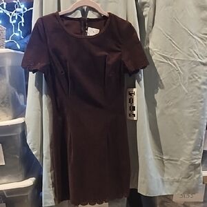 Fossil Chocolate Brown Midi Dress